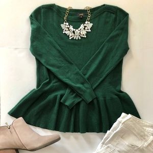 Green Peplum Sweater